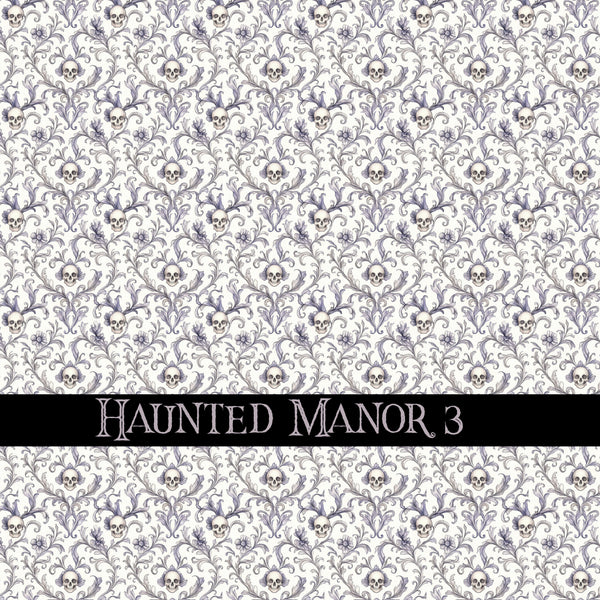 Haunted Manor Vinyl collection- 12x12 vinyl sheets-16 designs available