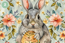 Vintage Easter - Adhesive Vinyl 12x12 Sheets - 6 Design Options