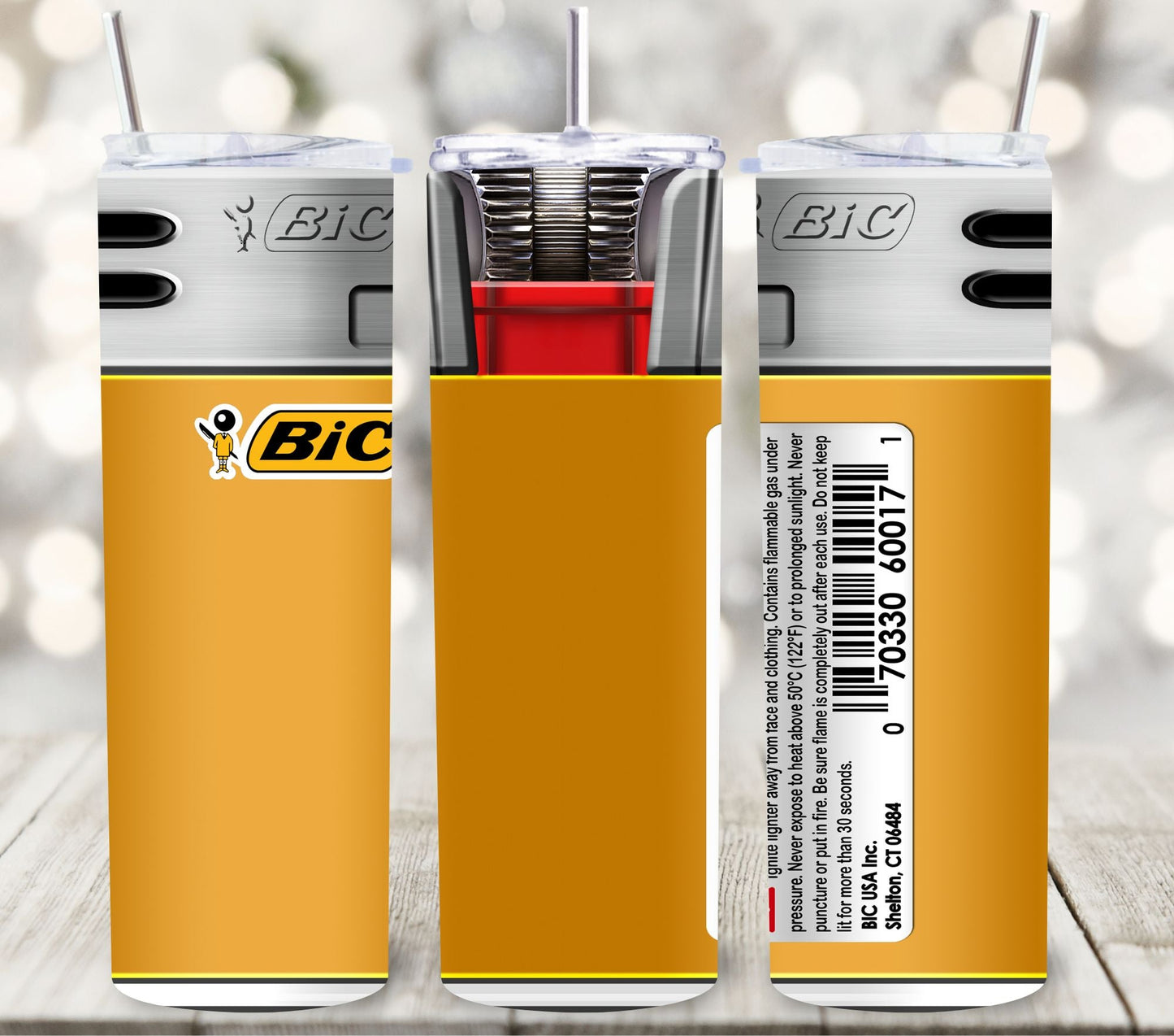 Light My Bic - Adhesive Vinyl Wrap - 4 Color Options