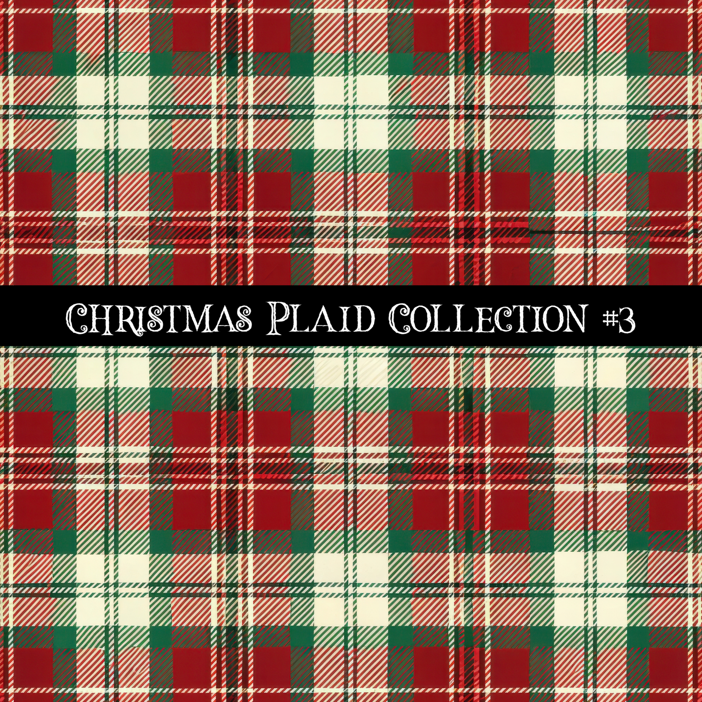Christmas Plaid- 12x12 vinyl sheets-12 designs available