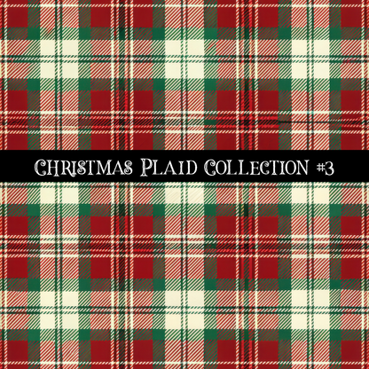 Christmas Plaid- 12x12 vinyl sheets-12 designs available