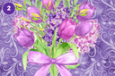 Purple Floral Easter - Adhesive Vinyl 12x12 Sheets - 16 Design Options