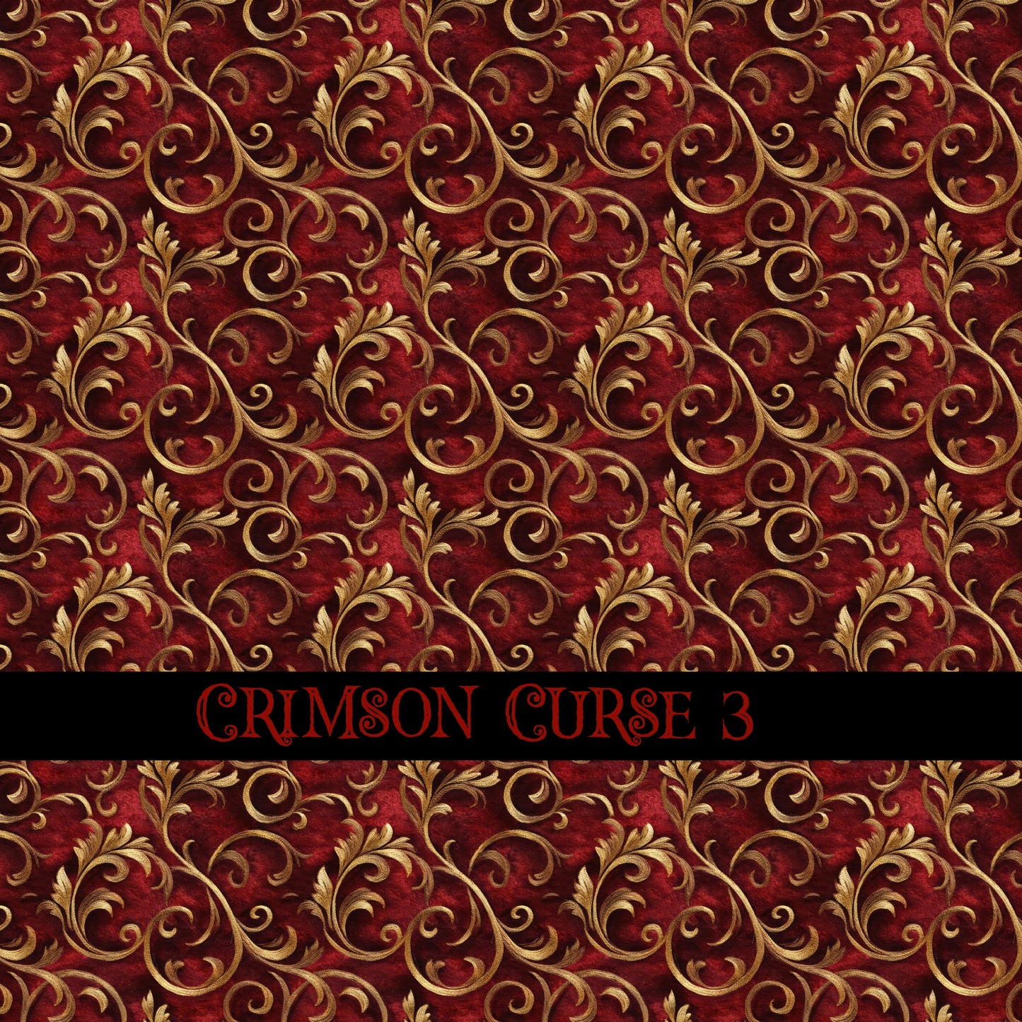 Crimson Curse Vinyl collection- 12x12 vinyl sheets-14 designs available