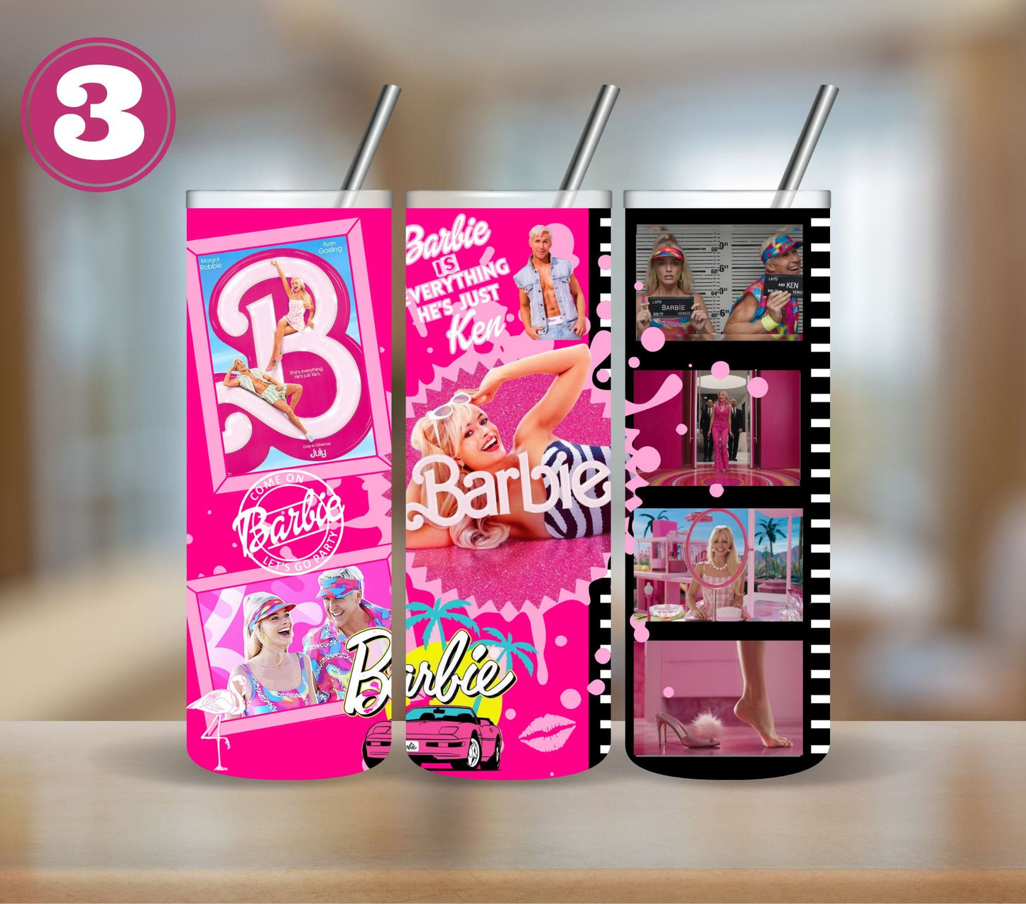 Barbie - Adhesive Vinyl Wrap - 8 Designs