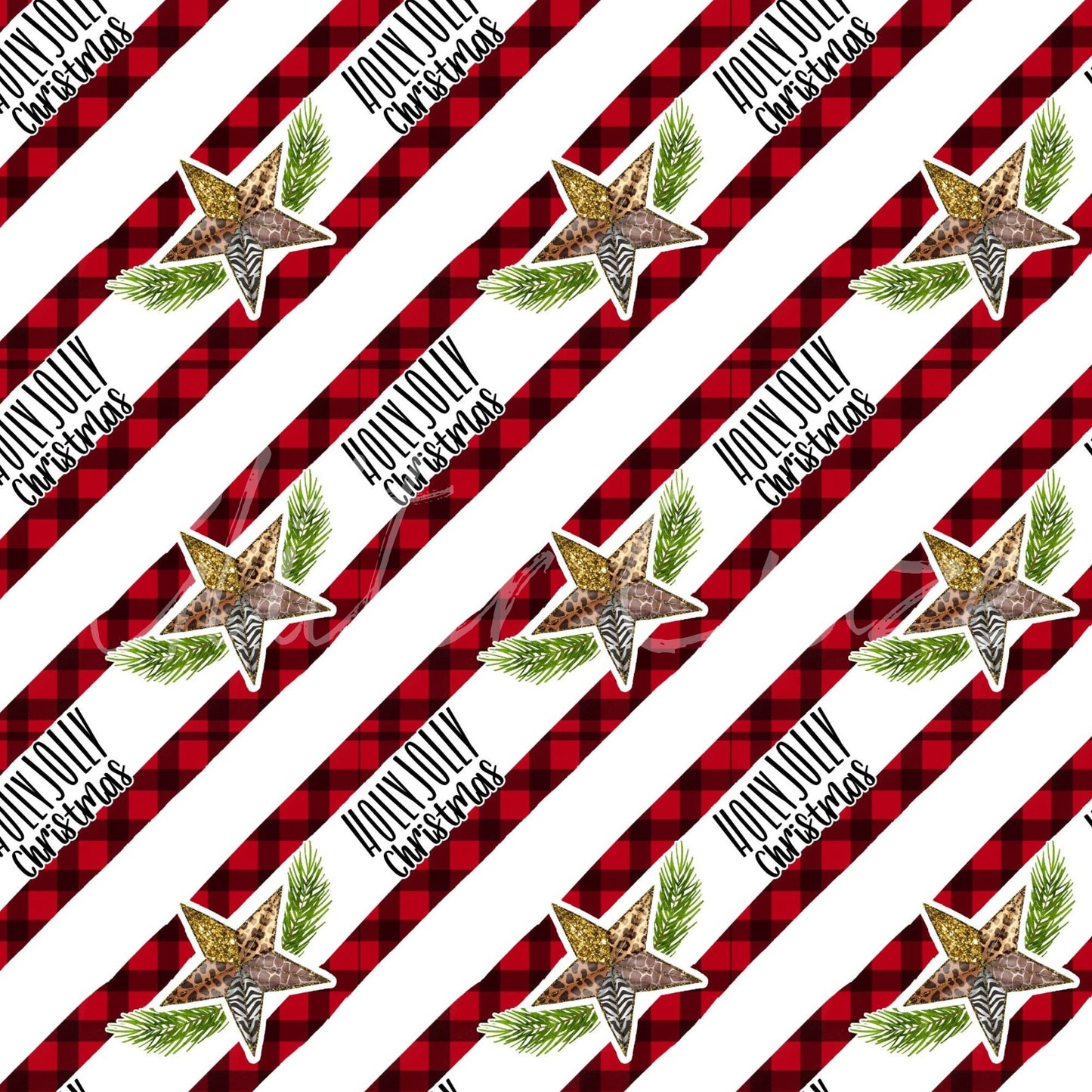 Plaid Christmas Designs - Adhesive Vinyl 12x12 Sheets