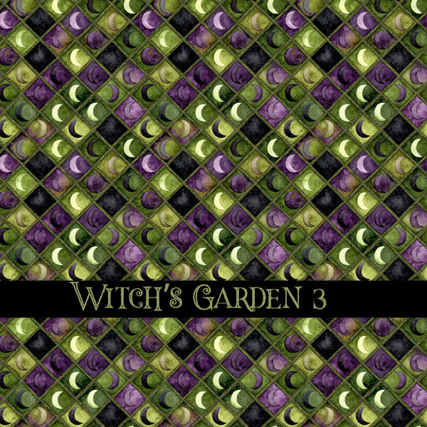 Witch's Garden Vinyl collection- 12x12 vinyl sheets-10 designs available