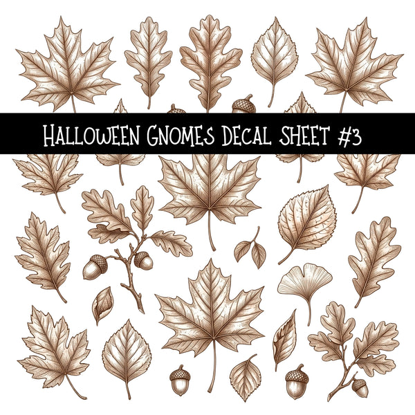 Halloween Gnomes UV DTF Decal sheets 6 Designs available