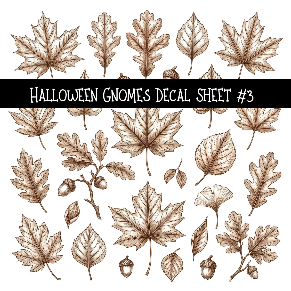 Halloween Gnomes UV DTF Decal sheets 6 Designs available