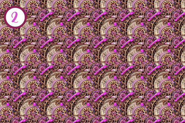 Pink Steampunk - Adhesive Vinyl 12x12 Sheets - 10 Design Options