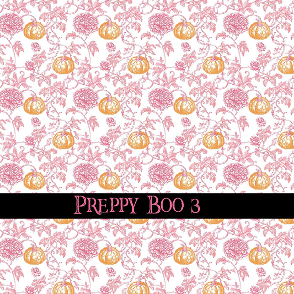 Preppy Boo collection- 12x12 vinyl sheets-10 designs available