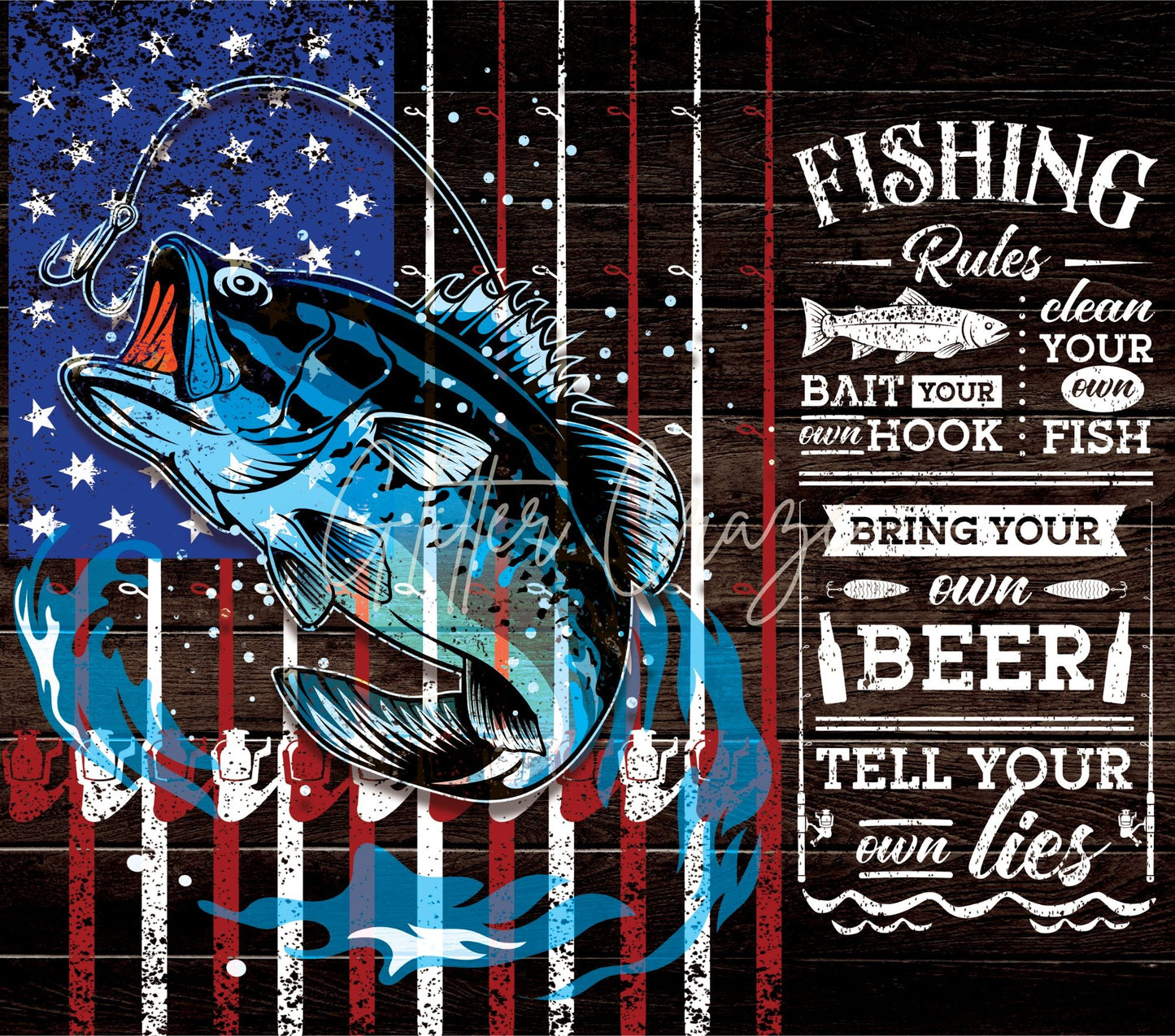 Fishing and Hunting - Adhesive Vinyl Wrap - 16 Design Options