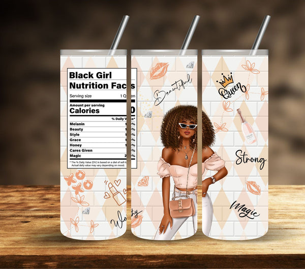 Black Queen Nutrition Facts- Adhesive Vinyl Wrap - 4 Designs