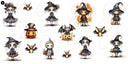Halloween - UV DTF Decal sheets 10x5 inches 4 styles