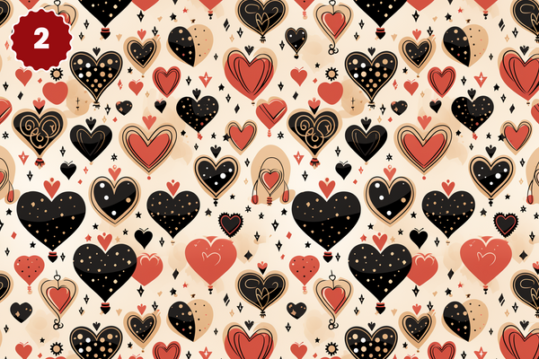Queen of Hearts Collection - Adhesive Vinyl 12x12 Sheets - 20 Design Options