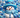 3D Blue Snowman - Adhesive Vinyl wrap