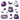 Purple Magic - UV DTF Decal sheets- 2 Designs
