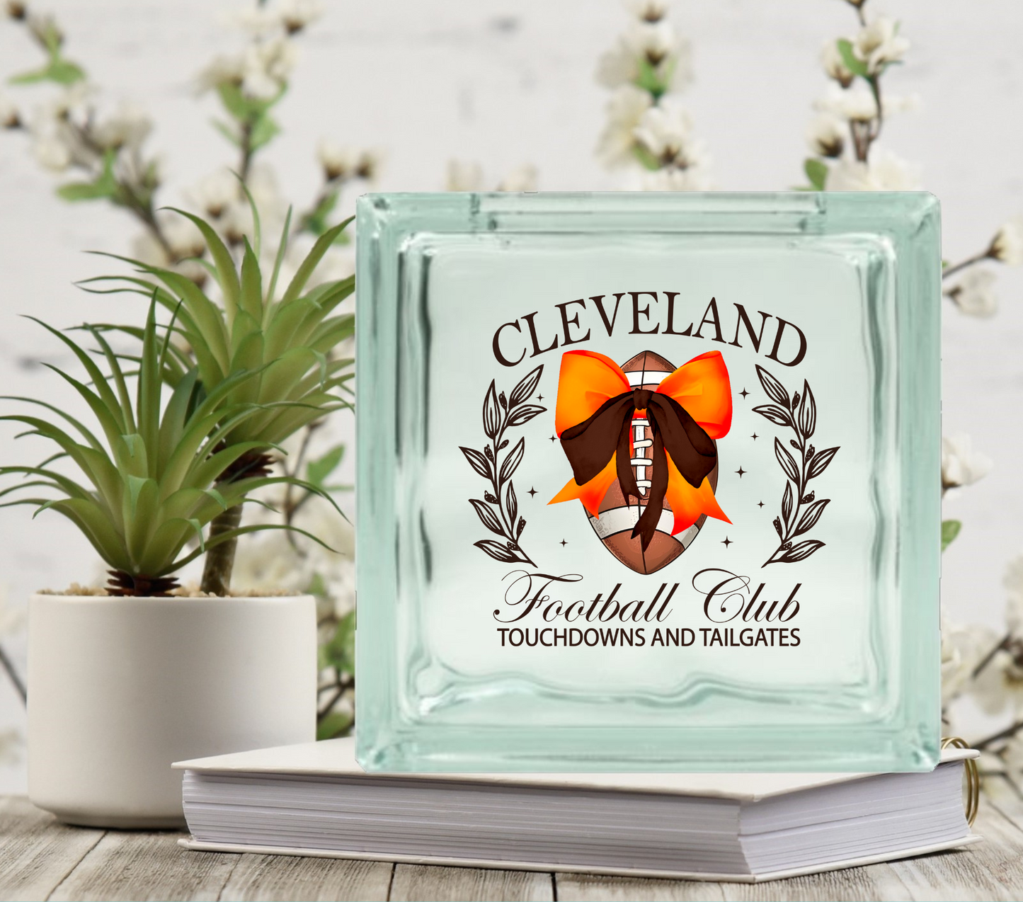 Football Club - UV DTF Glass Block Decal - 6.5 inches