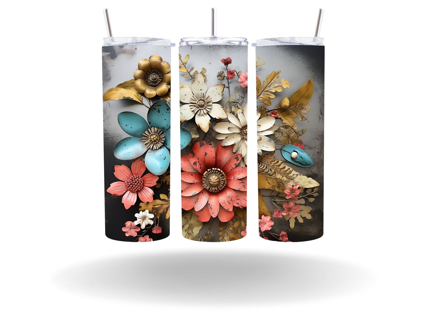 Vintage Spring Floral - Adhesive Vinyl Wrap - 50 Design Options