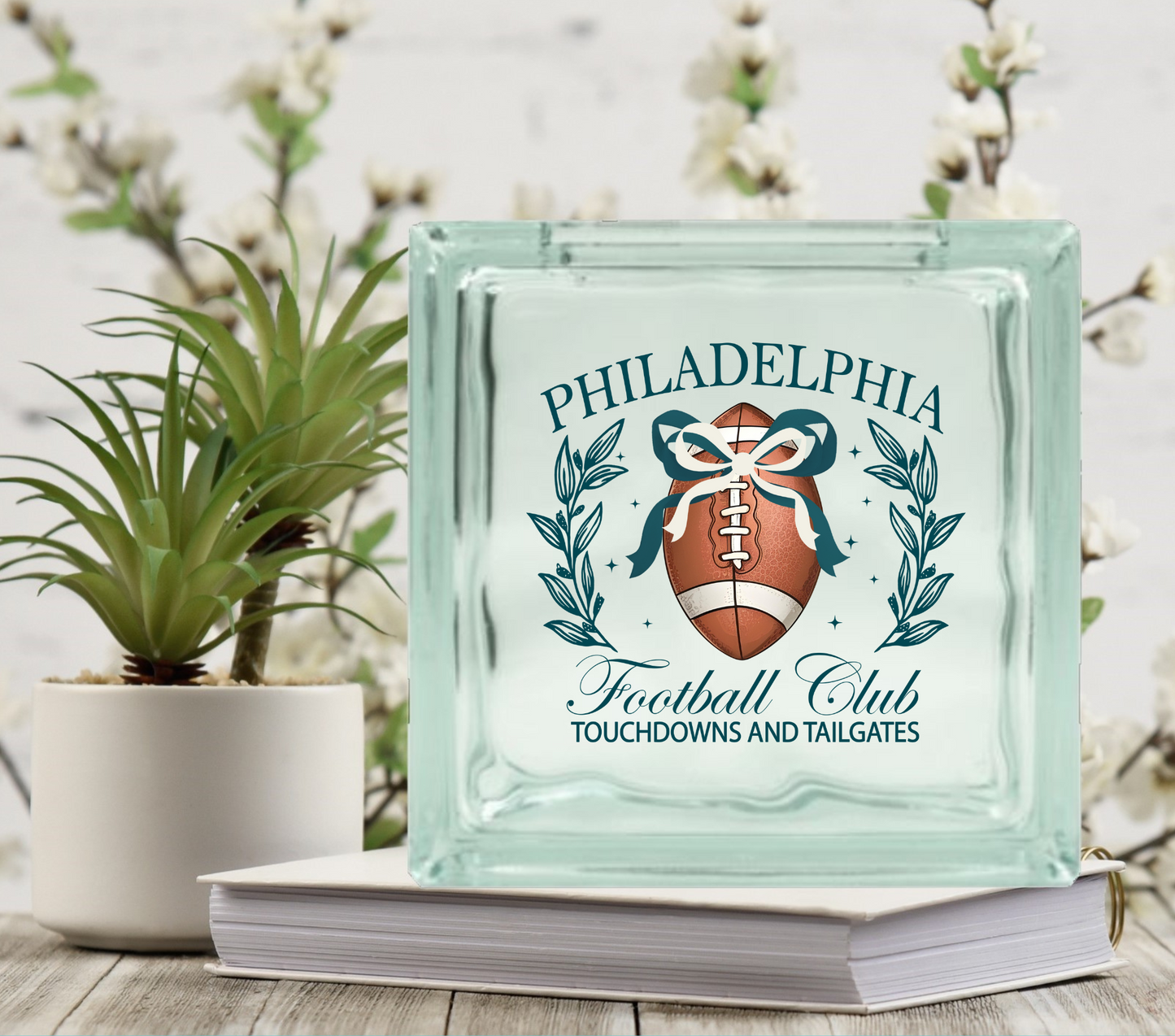 Football Club - UV DTF Glass Block Decal - 6.5 inches