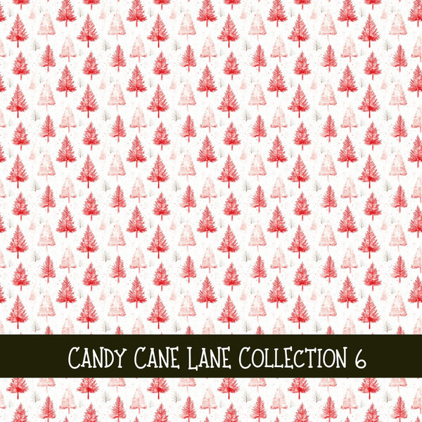 Candy Cane Lane Collection vinyl sheets 12 Patterns to choose from