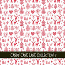 Candy Cane Lane Collection vinyl sheets 12 Patterns to choose from