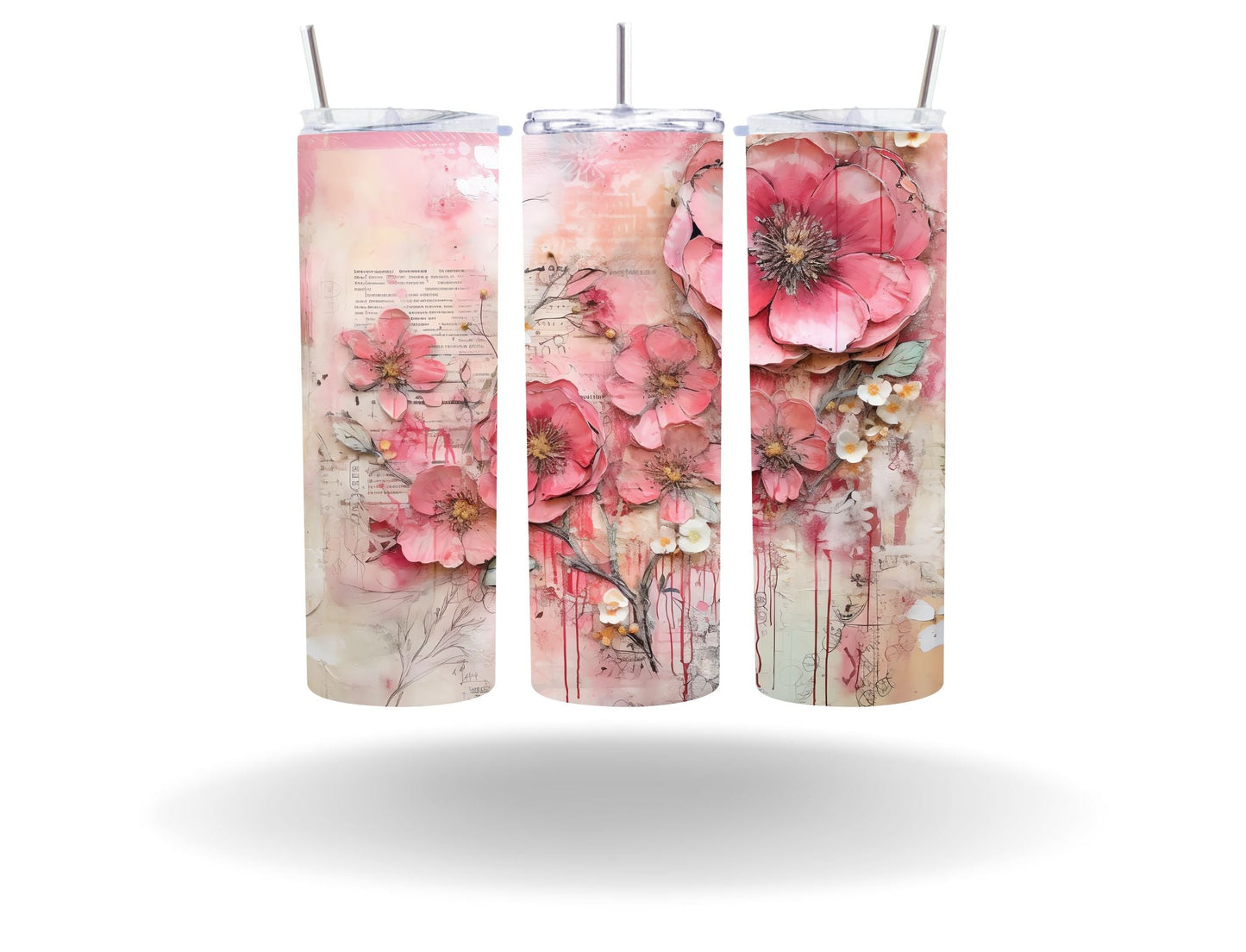 Vintage Spring Floral - Adhesive Vinyl Wrap - 50 Design Options