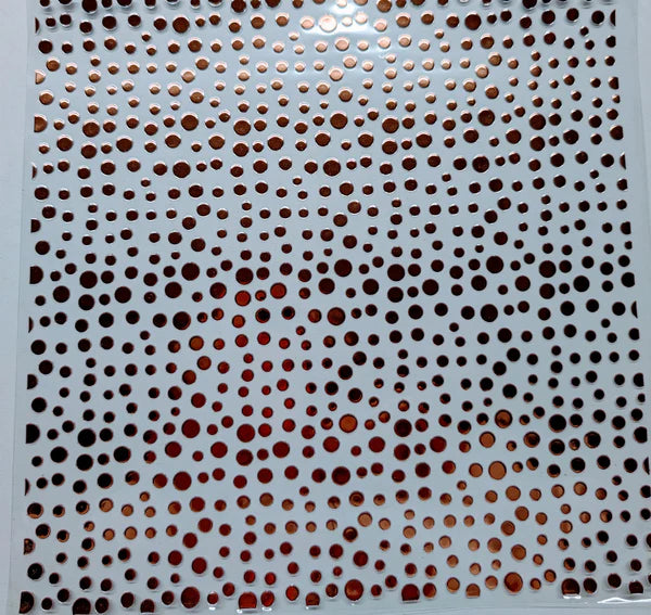 #48 Metallic UV DTF-Polka Dots- available in Gold, Silver, Holo Red