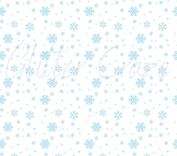 Blue Hello Winter Wrap - Adhesive Vinyl Wrap and 12x12 sheets