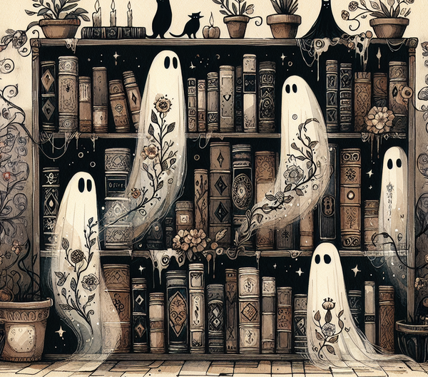 Ghostly Books - Adhesive Vinyl Wrap