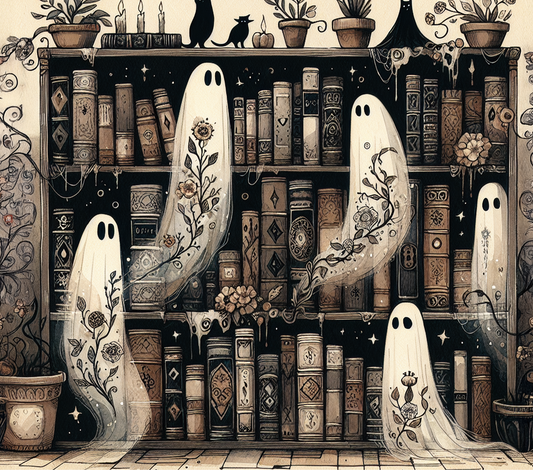 Ghostly Books - Adhesive Vinyl Wrap