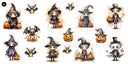 Halloween - UV DTF Decal sheets 10x5 inches 4 styles