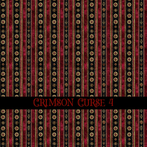Crimson Curse Vinyl collection- 12x12 vinyl sheets-14 designs available