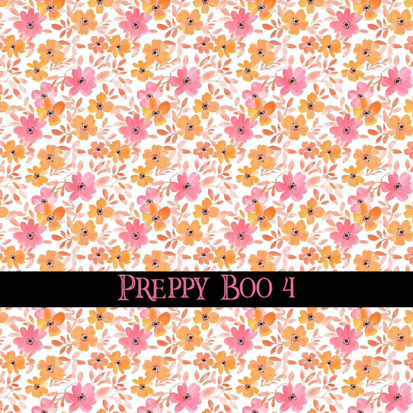 Preppy Boo collection- 12x12 vinyl sheets-10 designs available