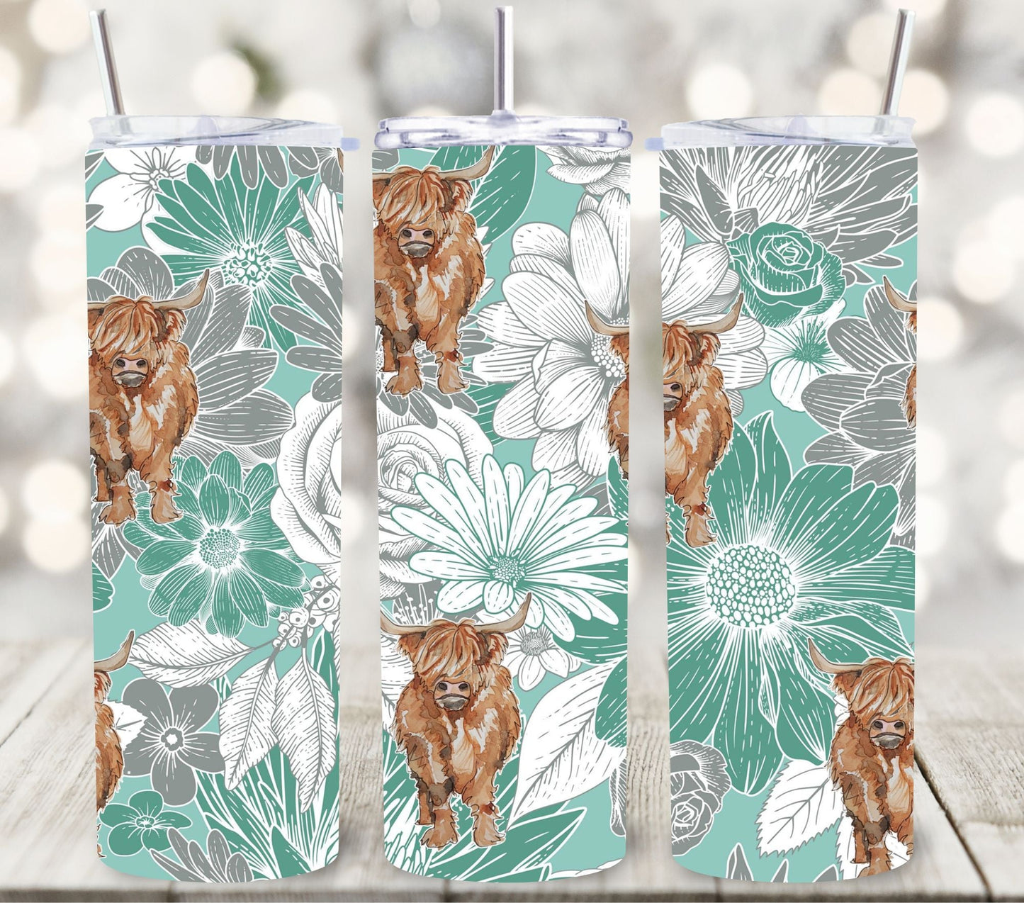 Highland Cow - Adhesive Vinyl Wrap - 6 Designs