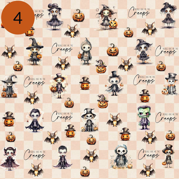 People Give me the creeps Vinyl collection - Adhesive Vinyl 12x12 Sheets - 20 Designs