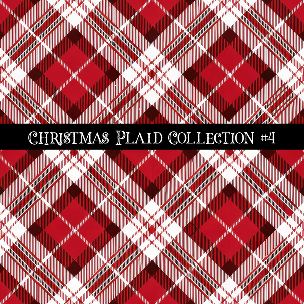 Christmas Plaid- 12x12 vinyl sheets-12 designs available