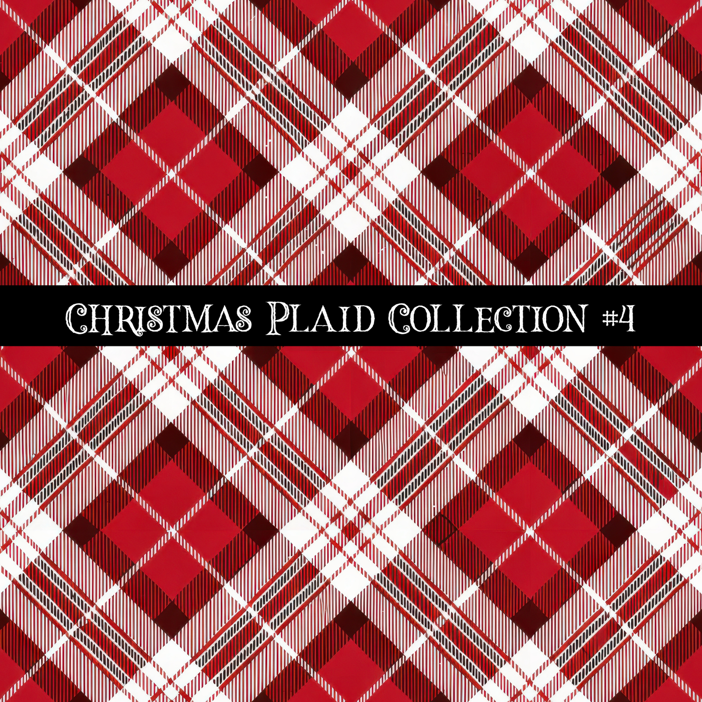 Christmas Plaid- 12x12 vinyl sheets-12 designs available