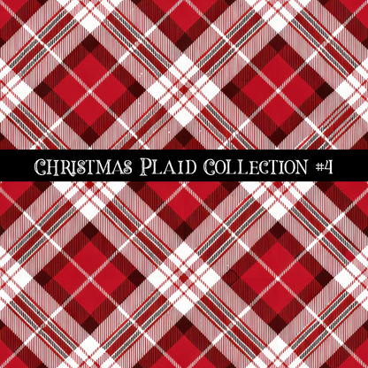 Christmas Plaid- 12x12 vinyl sheets-12 designs available