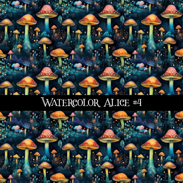 Watercolor Alice - vinyl sheets 10 (Patterns to choose from)