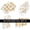 Halloween Gnomes UV DTF Decal sheets 6 Designs available