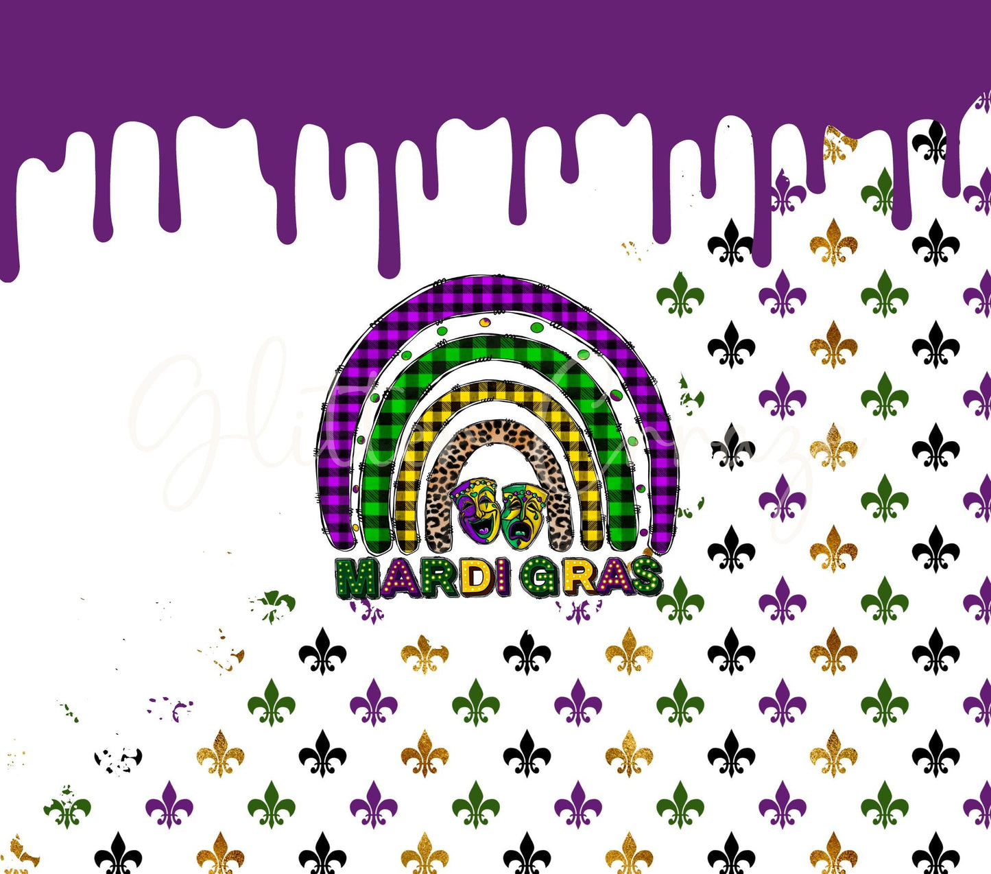 Marrdi Gras - Adhesive Vinyl Wrap - 10 designs