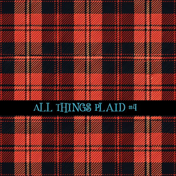 All Things Plaid- 12x12 vinyl sheets-12 designs available