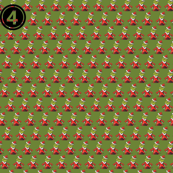 The Grinch Collection #1 - Adhesive Vinyl Sheets - 14 Prints