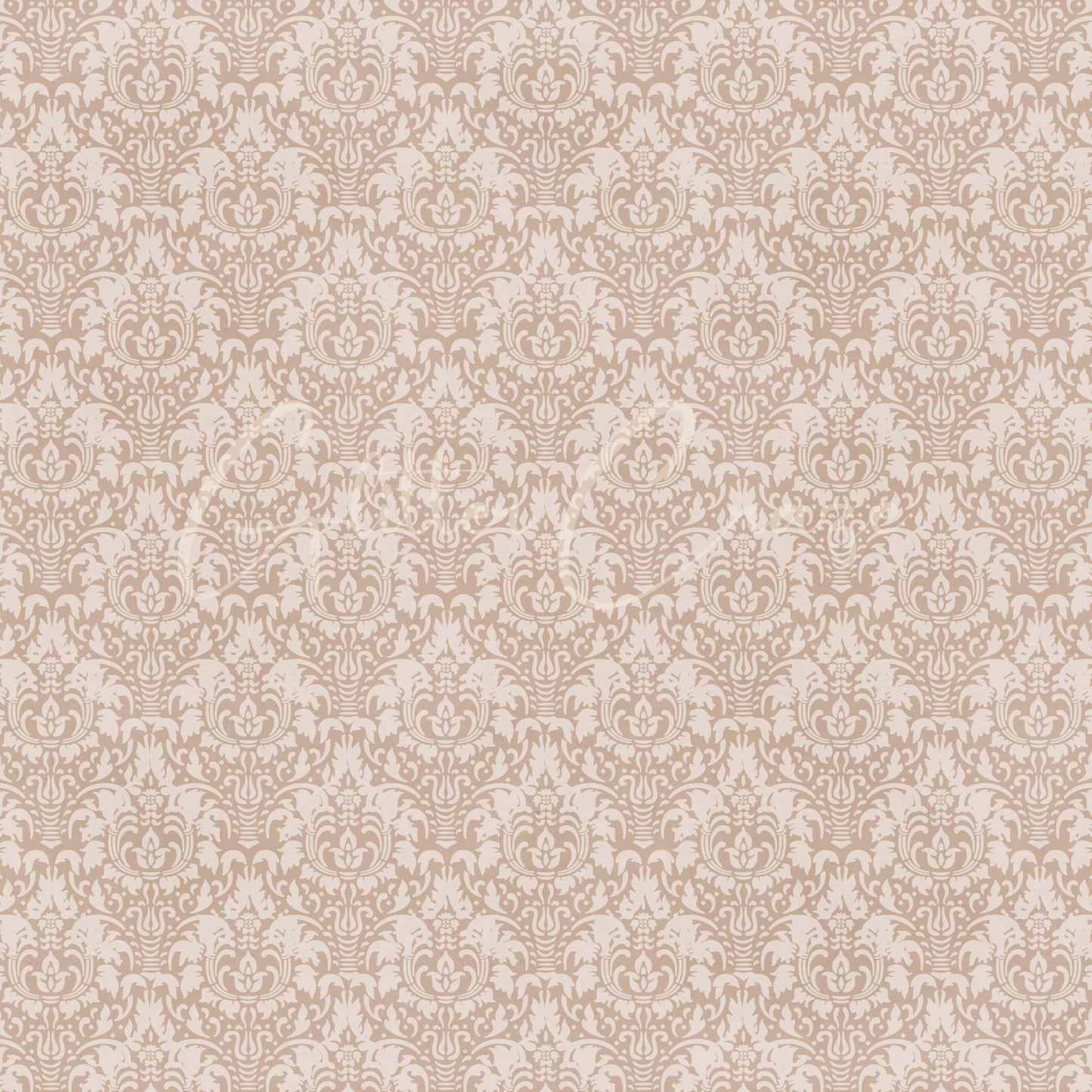 Vintage Brown Floral Collection - Adhesive Vinyl 12x12 Sheet - 12 Designs available