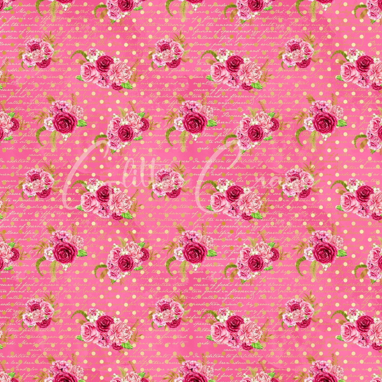 All the Roses - Adhesive Vinyl 12x12 Sheets - 14 Design Options