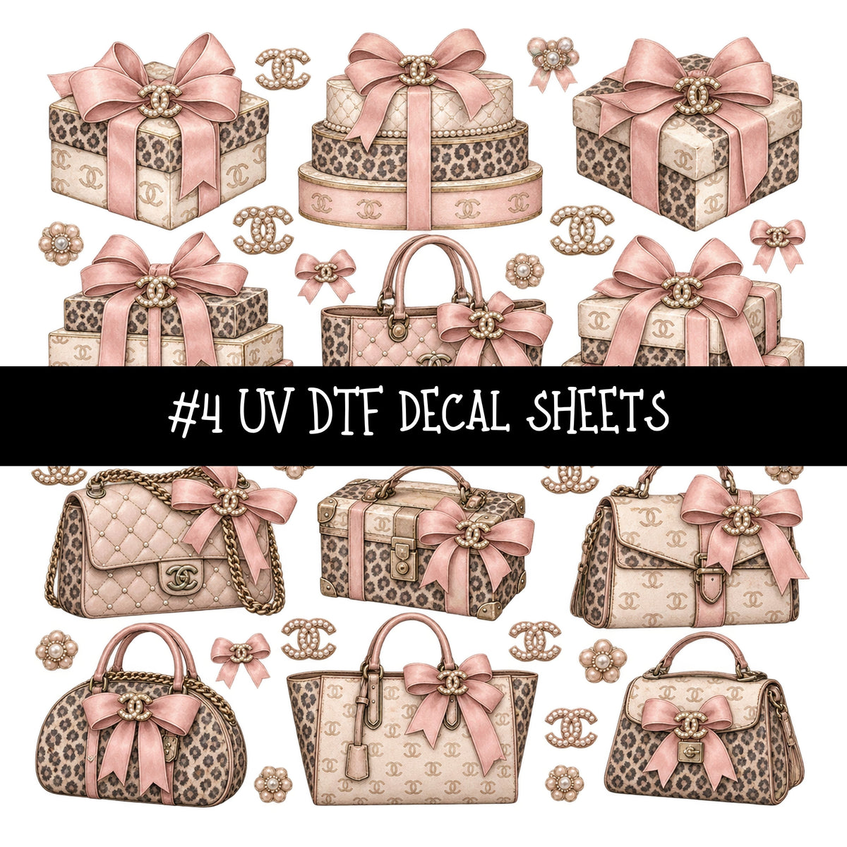 Bougie Nutcracker Chanel UV DTF Decal sheets 11 Designs available