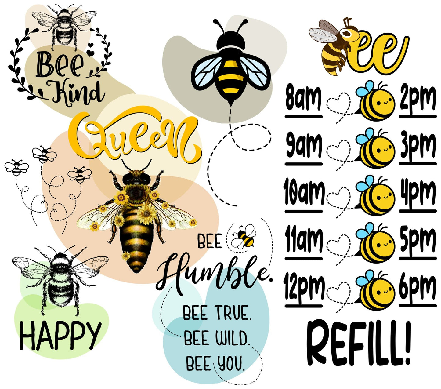 Bee - Adhesive Vinyl Wrap- 14 Design Options