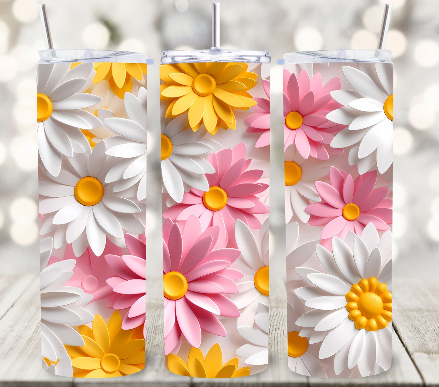 Beautiful 3D Floral - Adhesive Vinyl Wrap - 11 Designs