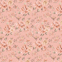 Vintage Peach Floral Collection - Adhesive Vinyl 12x12 Sheet - 12 Designs available