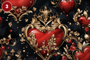 Queen of Hearts Collection - Adhesive Vinyl 12x12 Sheets - 20 Design Options